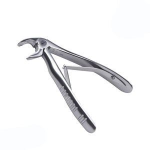 Pinzas de Extracción Dental de Metal Plateado con Empuñadura Moleteada, 12 Posiciones de Mandíbula, Clase II, Instrumento Quirúrgico Manual con Certificación CE - Product Image 1