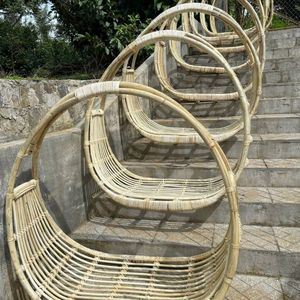 Latest Collection Eco-friendly Rustic Rattan <b>Hanging</b> Chair Outdoor Luxury Rattan <b>Hanging</b> Chair with Cushion For Outdoor Use - Product Image 5