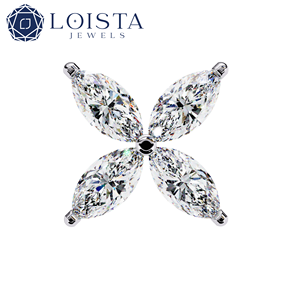 Diamant de laboratoire taille marquise pour boucles d'oreilles de fiançailles avec certificat IGI, bijoux de luxe pour femme - Product Image 4