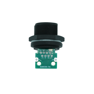 ขั้วต่อ RJ45 แบบวงกลม Cat5e ตัวเรือนโลหะ IP67 ชนิดขา PCB มุมฉาก - Product Image 3
