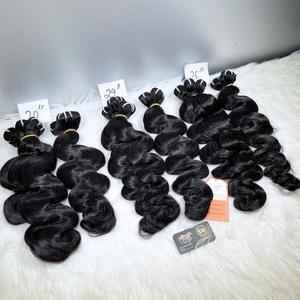 Vendeur de cheveux en gros Extensions de cheveux ondulés pour le corps 100% Paquets de cheveux vietnamiens bruts Prix bon marché Longue durée - Product Image 5