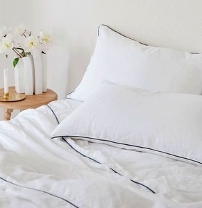 Ensemble de literie en tissu 100% lin pur, ensemble de couette, 1 housse de couette, 2 taies d'oreiller, ensembles de housses de couette - Product Image 2