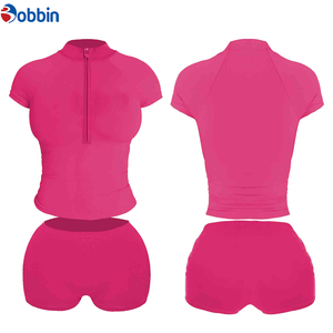 Women's <b>Sets</b> Summer Cotton 1/4 Zipper T-Shirt <b>Sexy</b> Outfits <b>Sets</b> Custom Logo Shorts <b>Set</b> Summer Women Clothes Short Sleeve <b>Sets</b> - Product Image 3