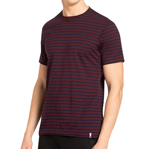 Camisetas de Manga Corta con Cuello Redondo para Hombre, Hechas en Pakistán, de Algodón/Bambú, con Patrón a Cuadros, Anti-Pilling, Transpirables y Ecológicas - Product Image 5