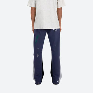 Fabricant de pantalons de survêtement pour hommes de haute qualité, pantalons de survêtement personnalisés avec logo, pantalons de survêtement à jambes évasées, pantalons de survêtement à double taille, pantalons de survêtement en molleton doux - Product Image 1