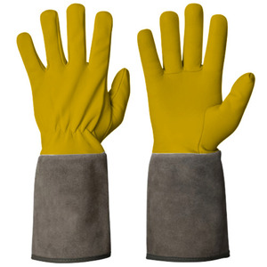Gants de sécurité en cuir pleine fleur de vachette de qualité supérieure, lisses, robustes, pour la lutte contre les incendies, le soudage TIG, la construction, certifiés CE - Product Image 5