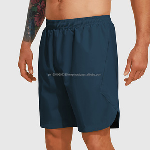 Pantalones cortos para correr de cintura elástica para hombre con bolsillos, pantalones cortos atléticos ligeros de secado rápido para entrenamiento de gimnasio para hombre - Product Image 5