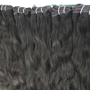 Vente en gros de paquets d'extensions de cheveux Remy indiens vierges bruts non transformés de 10A extensions de cheveux humains de style vague naturelle de vison crépu - Product Image 4