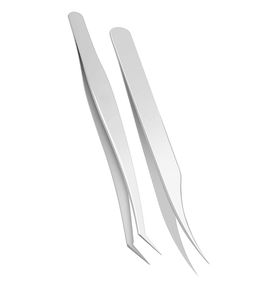 Ensemble de pinces professionnelles pour extensions de cils avec étui, pinces en acier inoxydable allemand, pinces d'isolation pour volume - Product Image 6