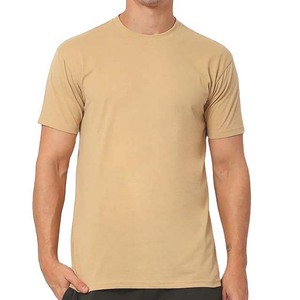 Factory Wholesale Custom Woven Short Sleeve Regular Fit 100% Cotton Formal <b>Men</b> Premium Breathable <b>T</b>-<b>Shirt</b> - Product Image 1