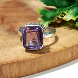 925 Sterling Silver Cushion Cut Amethyst <b>Ring</b> for Women Natural Purple Amethyst Gemstone <b>Ring</b> Gift <b>Ring</b> Wholesale Supplier - Product Image 2
