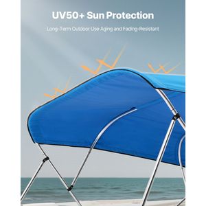 Tendalini Bimini a 4 Archi per Barche, Telo Impermeabile 600D con Protezione Solare, Borsa per il Trasporto, Nuova Condizione - Product Image 4