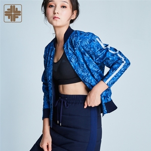 OEM ODM Ladies <b>Women</b> Nylon Blue Sport Padded <b>Jacket</b> - Product Image 4
