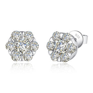 Boucles d'oreilles en or 18 carats personnalisées avec diamants, bijoux fins pour anniversaire, mariage, banquet, diamant cultivé en laboratoire IGI GIA, cadeau - Product Image 6