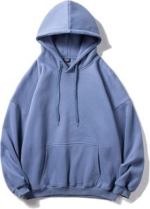 Sudaderas con capucha de felpa francesa para hombre, al por mayor, lisas, con hombros caídos, estilo hip hop, sudadera con capucha, bordado personalizado, tallas grandes - Product Image 5