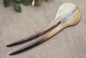 กิ๊บติดผมทำมือจากเขาควาย ขายดี กิ๊บติดผมจากเขาวัว ทนทาน ใช้จัดแต่งทรงผม งานแฮนด์เมด ทันสมัย - Product Image 6