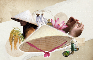 AUTHENTIC VIETNAM NÓN LÁ – Chapeau conique en bambou fait main, exportation culturelle et décorative au meilleur prix - Product Image 4
