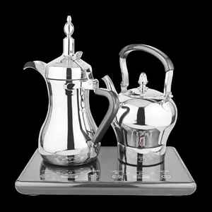 Elegante Cafetera Árabe Dallah, Tetera Tradicional Árabe, Tetera Decorativa de Estilo Oriental para Servir en Casa o Cafetería - Product Image 1