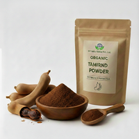 Poudre de Tamarin Biologique Séchée par Pulvérisation 80-100 Mesh Fine, Conditionnement en Vrac Sous Vide, Certifiée Halal Kosher FSSAI, Sans Sucre Ajouté, Faible Teneur en Humidité