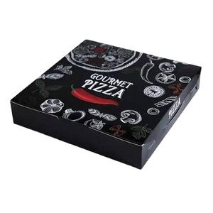 Boîtes d'emballage en carton ondulé à emporter de qualité alimentaire en gros de différentes tailles avec logo personnalisé pour l'emballage de pizza - Product Image 1