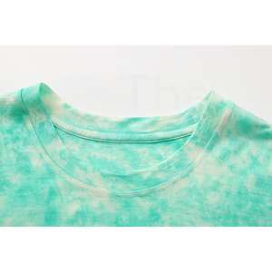Camiseta de Manga Corta para Hombre, Cuello Redondo, Tejido de Punto, Corte Regular, Estampado Verde - Product Image 3
