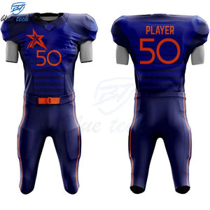 Men Custom American Football Uniform Sublimated Printed Short Football Jersey Pants Team Sportswear Custom Team Name Number OEM - Product Image 6