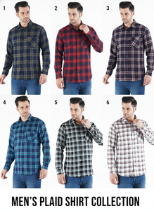 Camisa a Cuadros Personalizada para Hombre, Corte Ajustado, 100% Algodón, Estampado de Franela, Casual, Manga Larga, ODM, Transpirable, Ecológica, Cuello Mao - Product Image 6