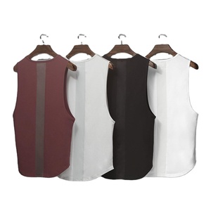 Camiseta sin Mangas para Hombre, Diseño Liso, Tejido Ligero de Secado Rápido, Cuello Alto, 120g, Talla Adulto, Alta Demanda, ODM - Product Image 1