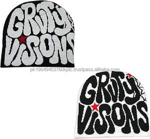 Gorros de Invierno Unisex 100% Acrílicos, Gorros Plegables de Calidad, Estilo Urbano, Rayados, Personalizables con Logotipo OEM/ODM, Transpirables e Impermeables - Product Image 1