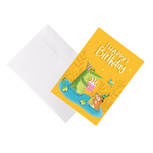 2026 New Collection 3D Pop-Up Card Crocodile Happy Birthday Theme <b>Paper</b> Gift Card for Celebrations <b>Handmade</b> Greeting Card - Product Image 6