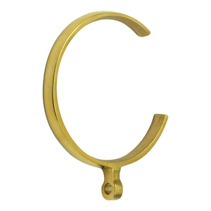 Premium Solid Brass <b>Curtain</b> Rings <b>With</b> Eyelets Heavy Duty Polished Gold Drapery Hanging Rings Wholesale Metal Luxury Window - Product Image 4