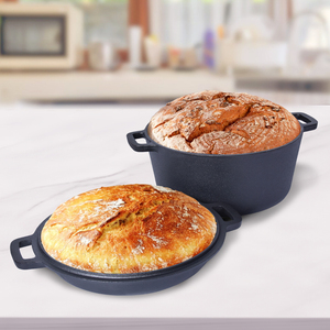 Olla de Hierro Fundido Profesional para Cocina, con Cuerpo Resistente, Revestimiento de Esmalte Liso, Excelente Retención de Calor - Product Image 1