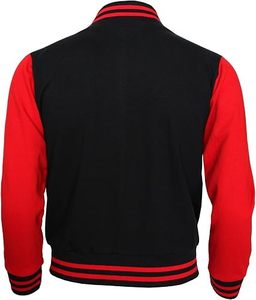 Custom High Quality Wool Body Genuine Leather Sleeves Windproof <b>Quilted</b> High Street Style Winter Letterman Bomber <b>Jacket</b> <b>Men</b> - Product Image 4