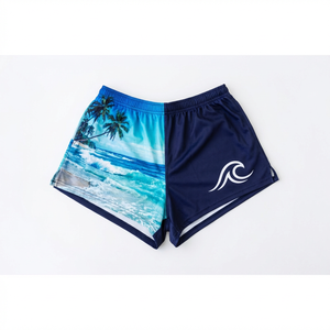 Shorts de plage et de course personnalisés en gros pour hommes, séchage rapide, sublimation, fabricant OEM - Product Image 1