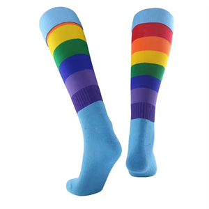 Calcetines de compresión hasta la rodilla para hombre con logotipo personalizado, calcetines sólidos para equitación, calcetines deportivos con OEM ODM - Product Image 6