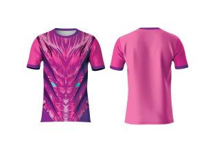 เสื้อยืดกีฬาคุณภาพสูง พิมพ์ลายโลโก้ด้านหน้าด้วยเทคนิค Sublimation ผลิตจากผ้าถักที่เป็นมิตรต่อสิ่งแวดล้อม ระบายอากาศได้ดี แห้งเร็ว - Product Image 4