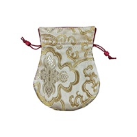 Bolsas con Cordón de Brocado Ecológicas, Inspiradas en la Cultura Tradicional, Duraderas y Ligeras, con Tamaño Interior de 10/11 cm, para Collares