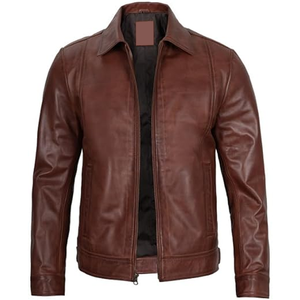 Veste en cuir pour homme tendance, de haute qualité, respirante, avec logo/couleurs personnalisés, nouvelle mode streetwear, super qualité. - Product Image 2