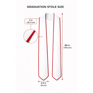 Estolas de Graduación Premium, Bandas de Satén Bordadas Personalizadas para Ceremonias Universitarias, Venta al Por Mayor - Product Image 6