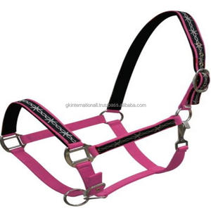 OEM licol de cheval en nylon personnalisé sangle double pli confort licou réglable pour chevaux - Product Image 5