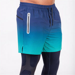 Pantalones Cortos Deportivos Casuales de Verano para Hombre, 100% Algodón, Cintura Alta, Cierre de Cremallera, Cintura Elástica, Largo hasta la Rodilla - Product Image 3