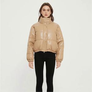 GOLDEN WAVE ENTERPRISES Custom Logo Wholesale Shiny Metallic Puffer <b>Jacket</b> <b>Waterproof</b> Quick Dry <b>Men's</b> Hooded Winter Warm - Product Image 5