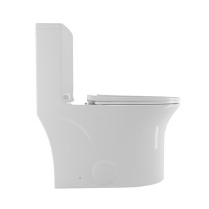 WaterSense certificate 1.1/1.6 GPF Comfort altezza pavimento montate un pezzo in ceramica bianca wc Soft Close sedile coppe certificate - Product Image 3