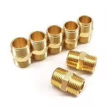 Raccords de tuyauterie hexagonaux mâles NPT en laiton forgé poli, résistants à la corrosion, classe 150, modèle Ambark AOL-109, pour coulée haute pression - Product Image 5