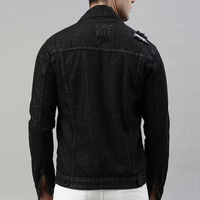 Chaqueta Vaquera Informal para Hombre, Diseño Único y Moderno, con Cuello Alto, Recubierta, Fabricada en Pakistán, Alta Calidad
