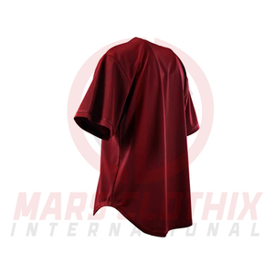 เสื้อเบสบอลผ้าโพลีเอสเตอร์สีพื้นสำหรับทีมกีฬาสโมสรและโรงเรียน  รับผลิตตามแบบที่ต้องการ - Product Image 4