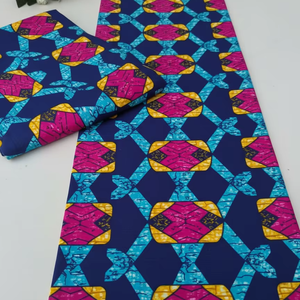 Tela de Algodón Ankara con Estampado Africano Personalizado de Freetown para Vestidos, Prendas y Diseño de Interiores - Product Image 1