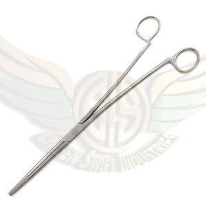 Juego de instrumentos quirúrgicos veterinarios de acero inoxidable reutilizable Castroviejo incluye tijeras rectas y curvas con atado de sutura - Product Image 6