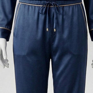 Pyjama en coton pour femme, collection 2026, vente chaude, ensemble de nuit de luxe à manches courtes, respirant, grande taille, taille élastique, personnalisable - Product Image 5