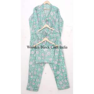 ชุดนอนผ้าฝ้ายแท้พิมพ์ลายดอกไม้สำหรับผู้หญิง ดีไซน์หรูหรา ระบายอากาศได้ดี เหมาะสำหรับเพื่อนเจ้าสาว ใส่เล่นน้ำ ใส่พักผ่อนช่วงวันหยุด - Product Image 5